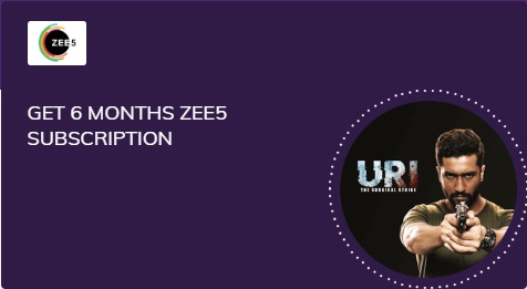 Get 6 months free subscription of zee5 on Times Prime Subscription popular in India