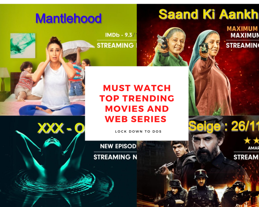 Must Watch Top Trending Movies and web series on Zee5 : Things to do in Lock Down