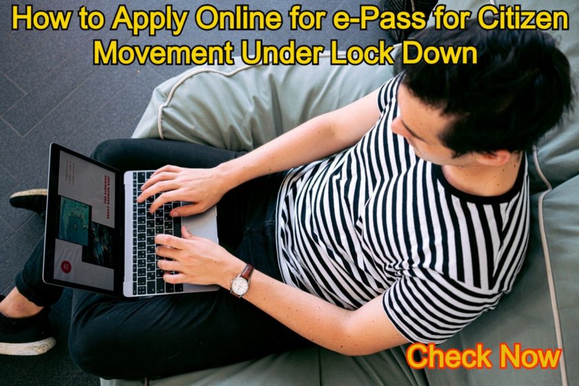 Online Application for Epass from Government Website