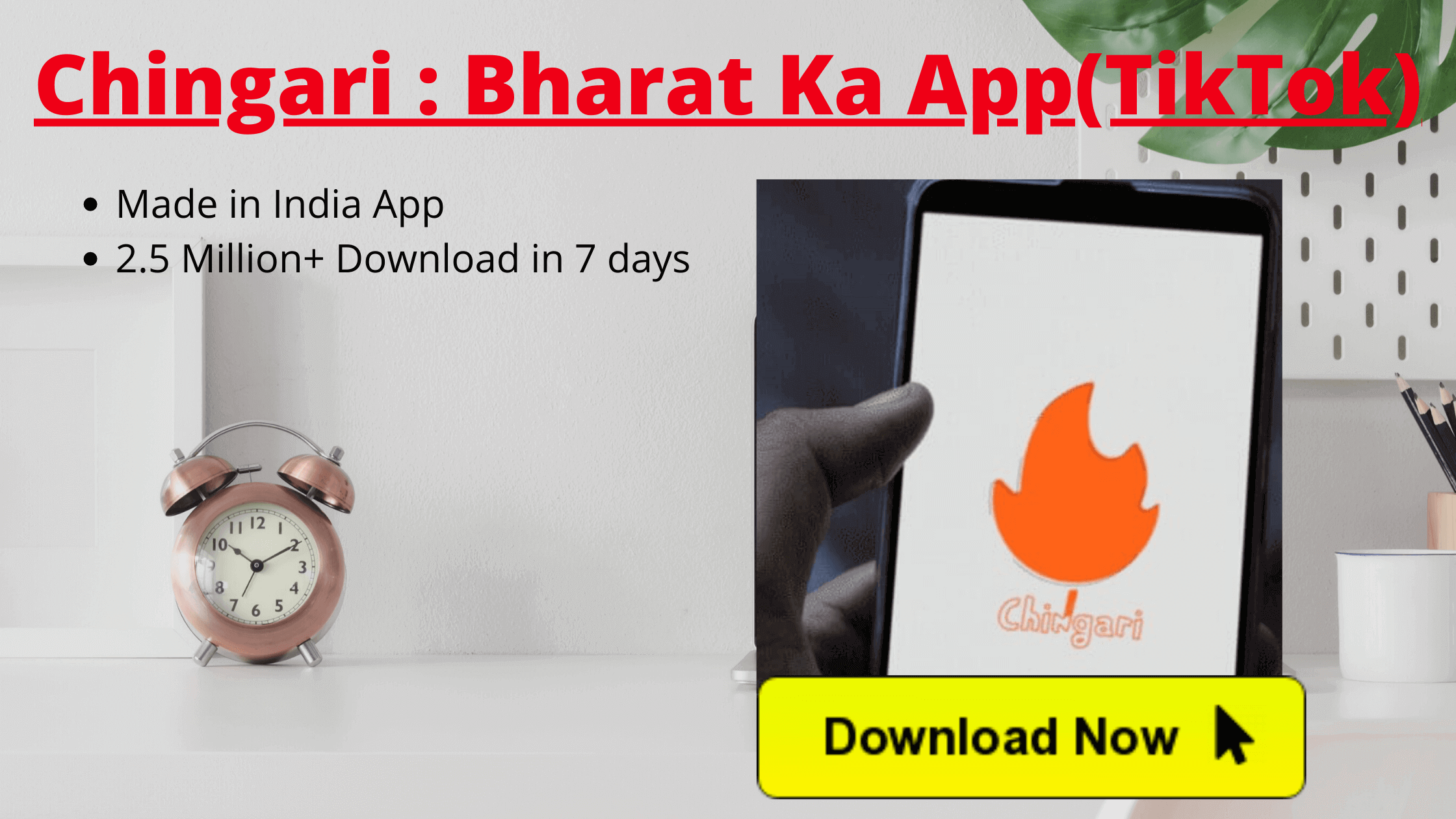 Chingari Bharat Ka App TikTok Popular in India