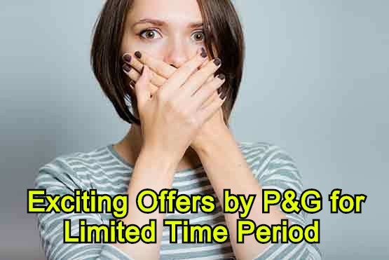 exciting offers by P&G for limited time period