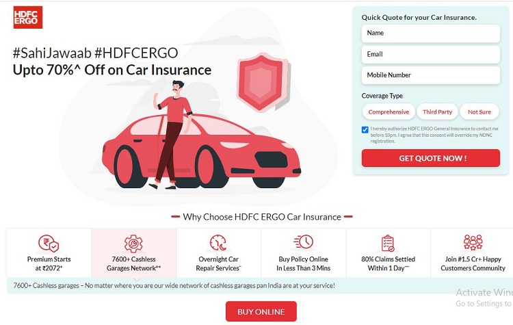 Top Health and Car Insurance Companies Popular in India. Choose Best Car insurance from HDFC ERGO