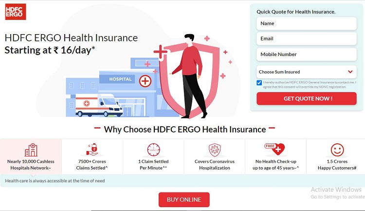 Top Health and Car Insurance Companies popular in India, HDFC ERGO Health Insurance