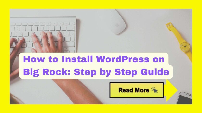 How to Install WordPress with Big Rock - Popular in India